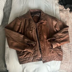 Thinsulate Men's Brown Leather Jacket
